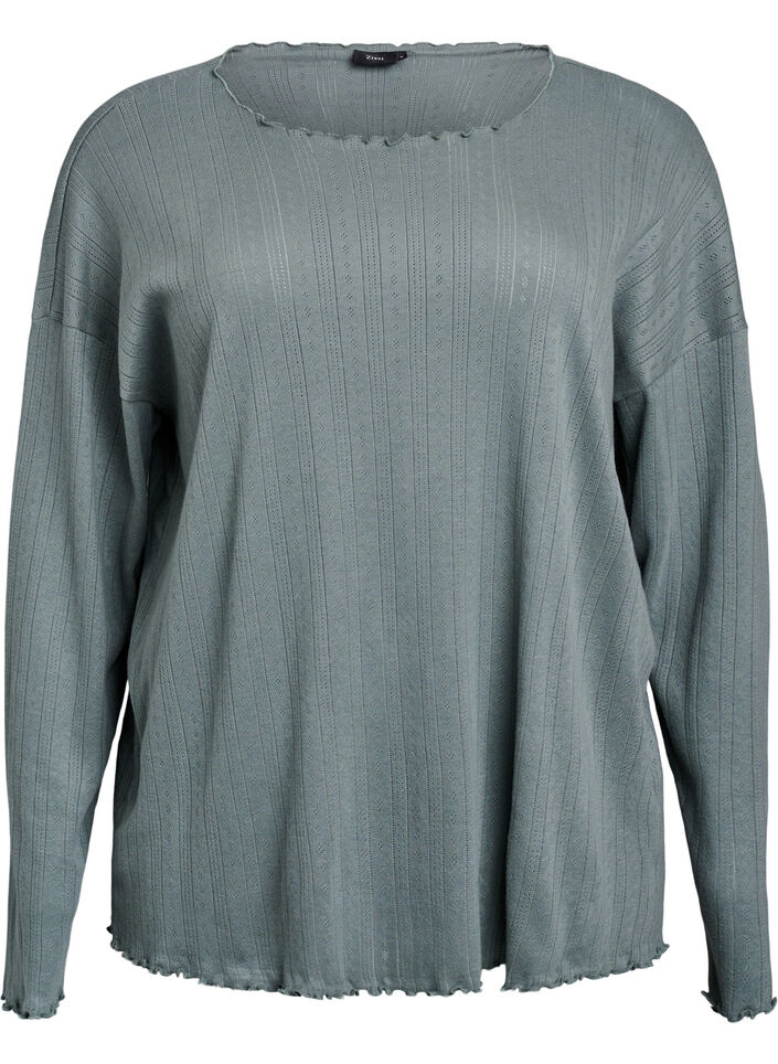 Nachthemd aus Bio-Baumwolle, Grün, Packshot image number 0