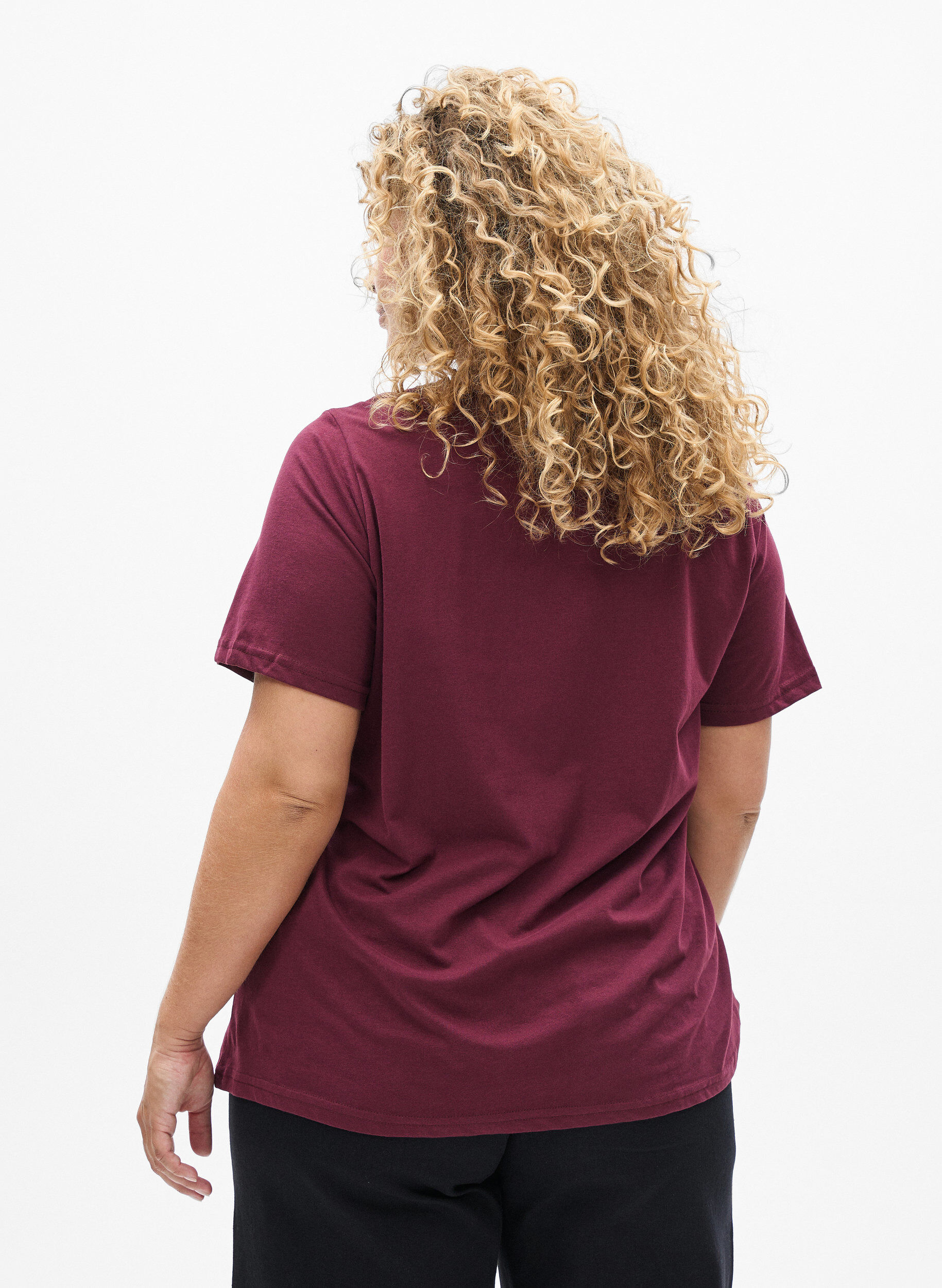 ZizziFLASH - T-Shirt mit Print, Rot, Model image number 2