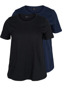 2er-Pack basic T-Shirts aus Baumwolle