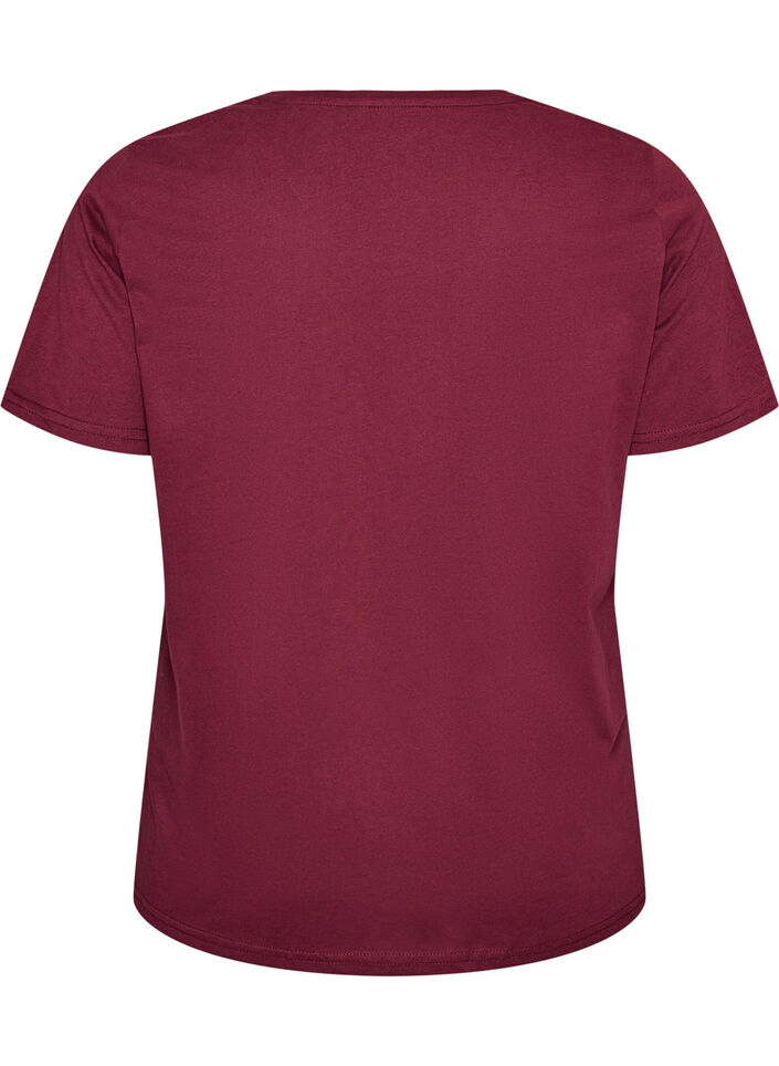 T-Shirt mit Print, Rot, Packshot image number 1