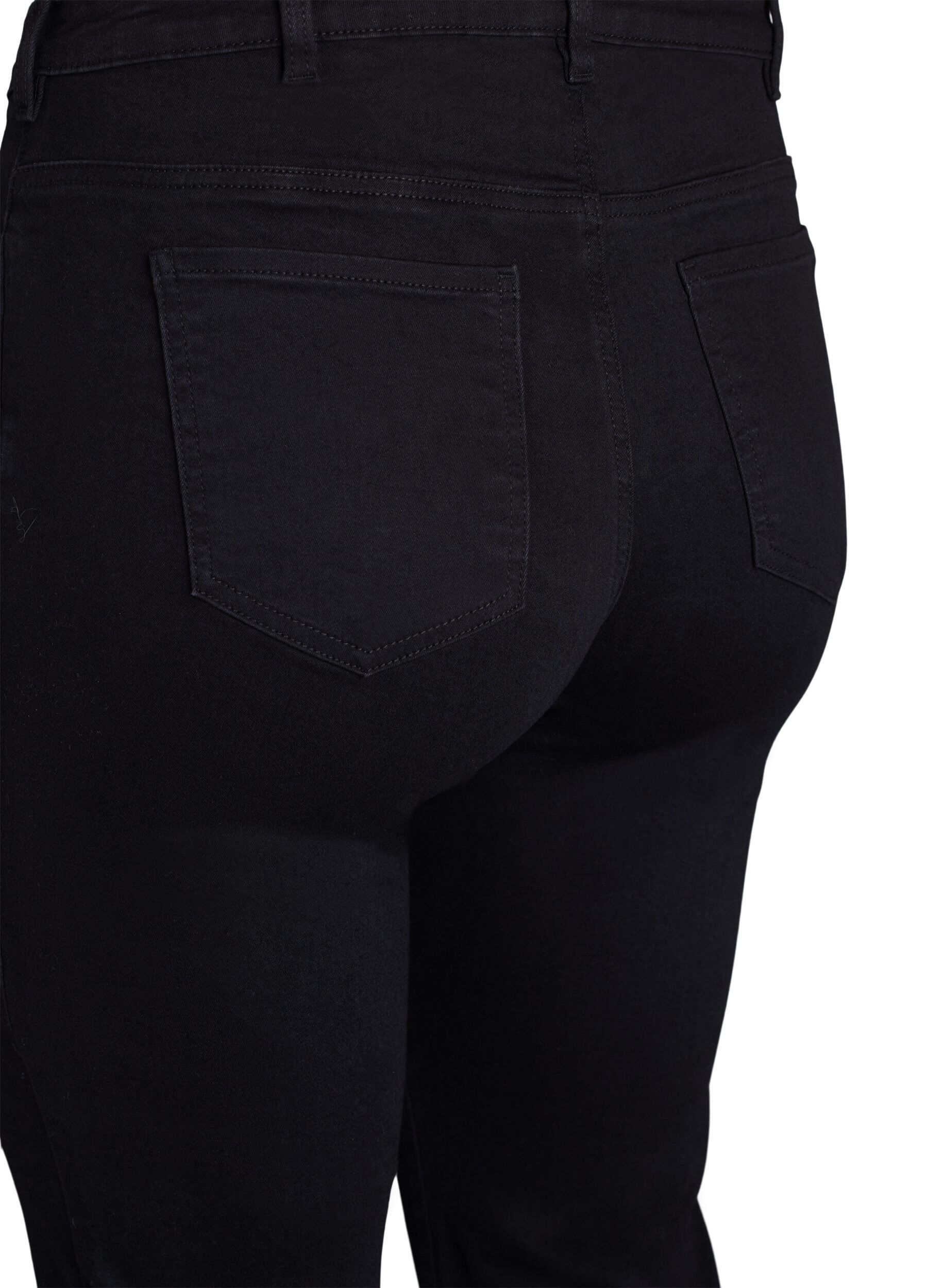 ZizziSlim fit Jeans mit normaler Taille, Black, Packshot image number 3