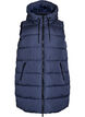 Langer Weste mit Kapuze und Taschen, Blau, Packshot image number 0