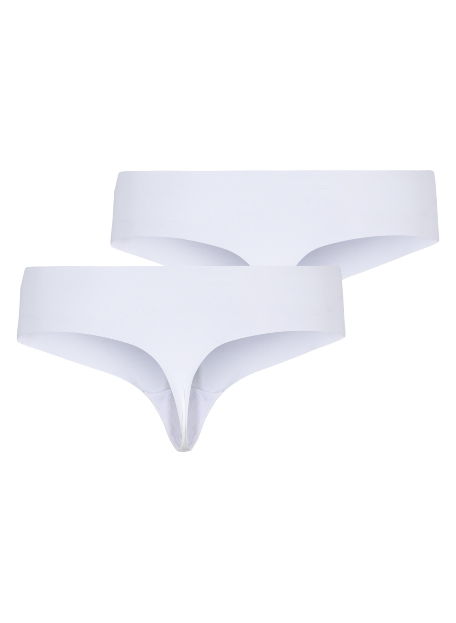 Zizzi2er-Pack invisible G-String , Wei&szlig;, Packshot image number 1