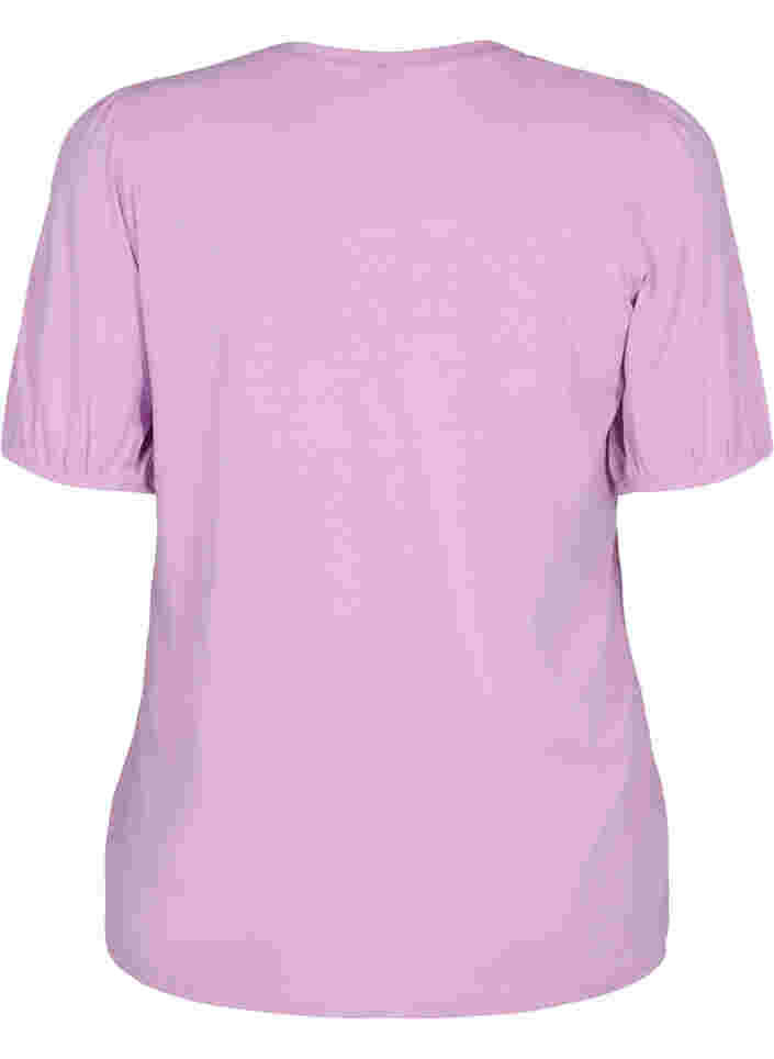 T-Shirt aus Baumwolle mit 2/4-Ärmeln, Lupine, Packshot image number 1