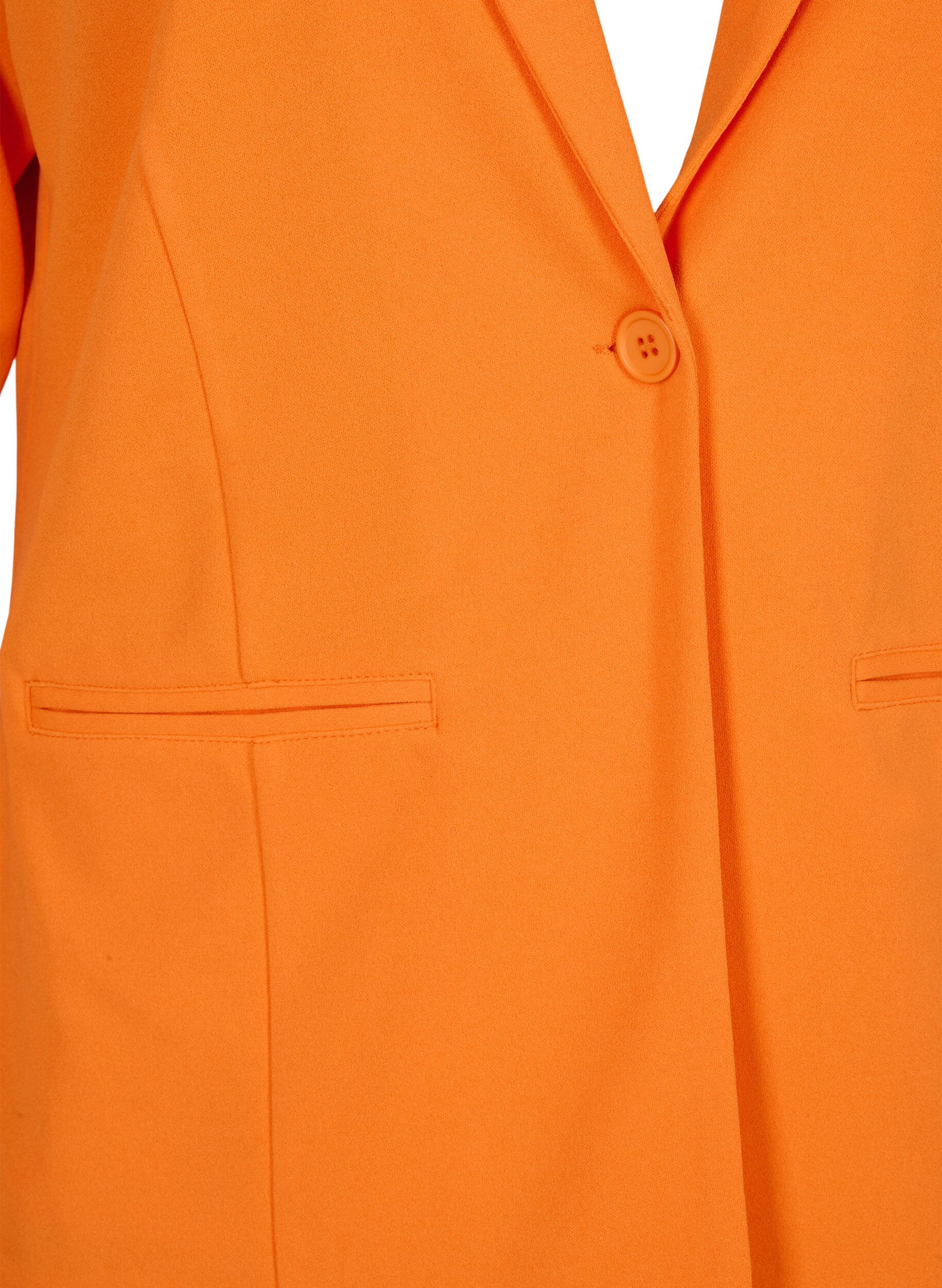 ZizziBlazer mit Taschen, Vibrant Orange, Packshot image number 2