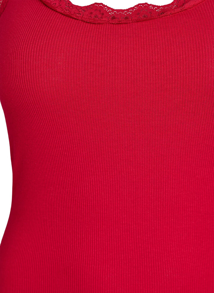 Spitzentop, Rot, Packshot image number 2