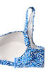 Wattierter Bikini-Oberteil mit Print, Blau, Packshot image number 3