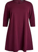 Kurz geschnittenes A-Linien Kleid aus Webstoff mit 3/4 &Auml;rmeln, Rot, Packshot image number 0