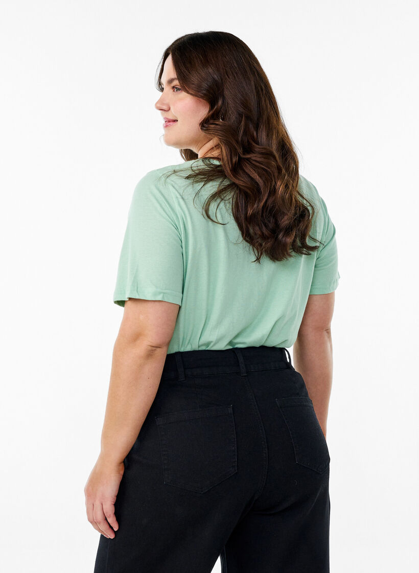 FLASH - T-Shirt mit Print, Grün, Model image number 2