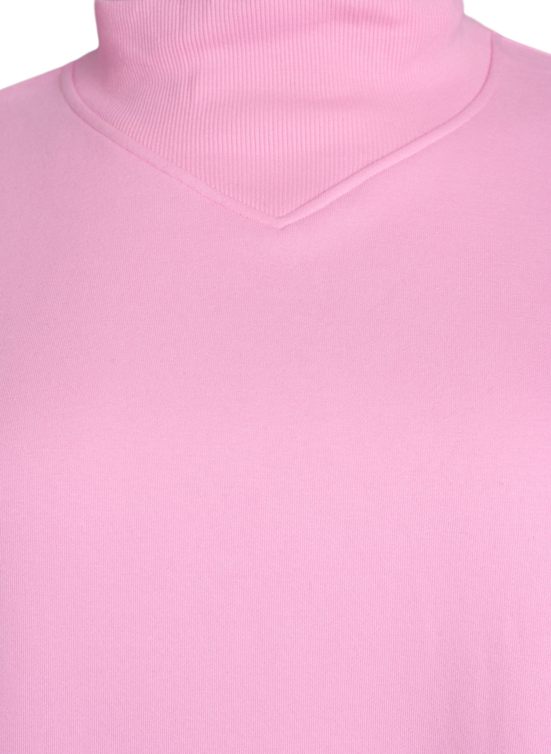 ZizziSweatshirt mit hohem Kragen und langen &Auml;rmeln, Pink, Packshot image number 1