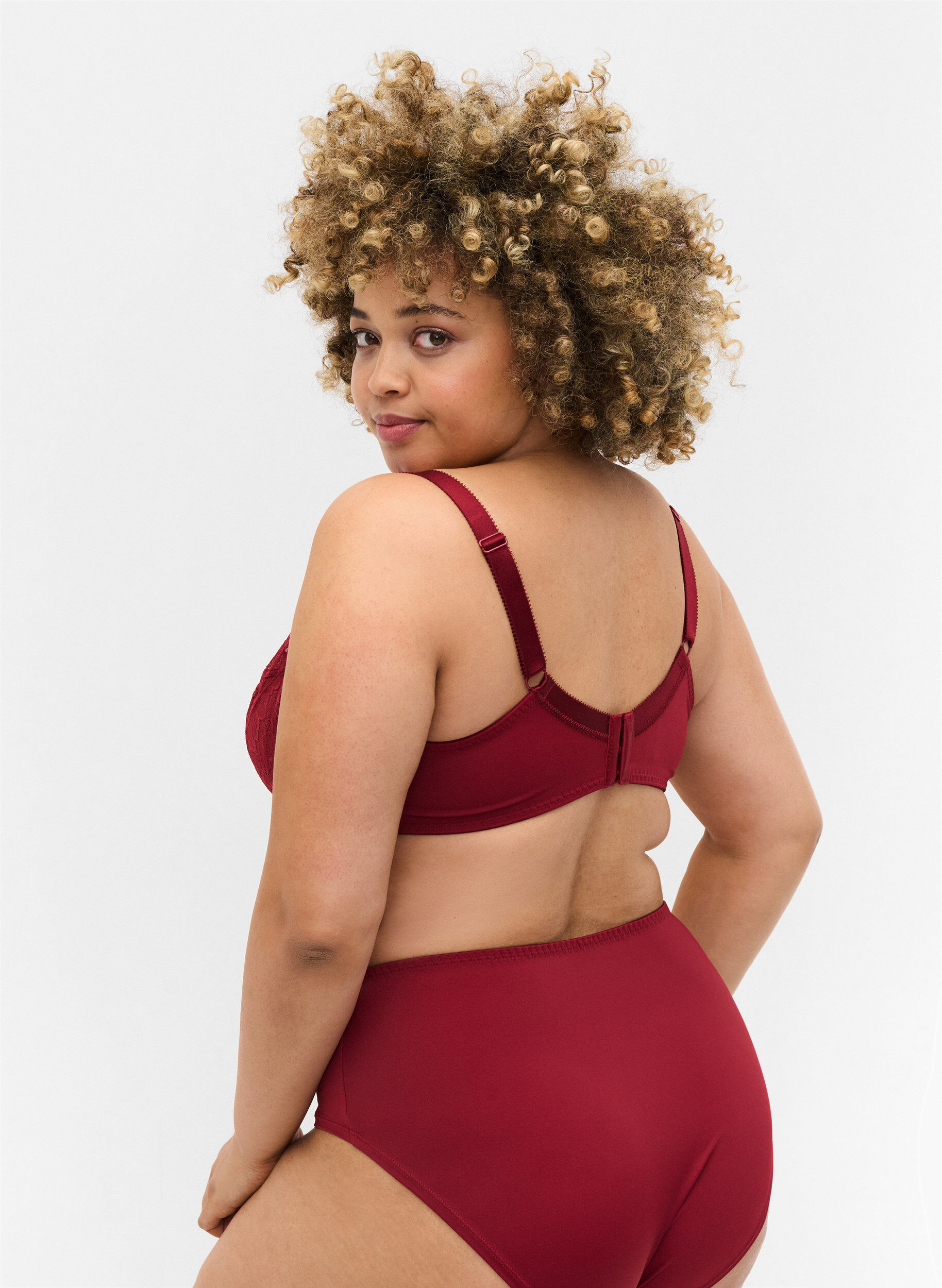ZizziSpitzen BH mit B&uuml;gel, Rhubarb, Model image number 1