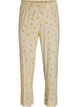 Pyjamahose aus weichem Jersey mit hoher Taille und Frucht-Print, Gelb, Packshot image number 0