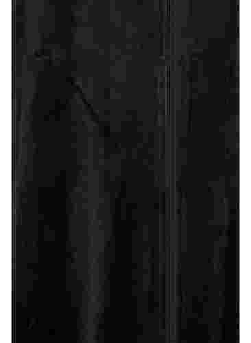Velourskleid mit Reißverschluss und Taschen, Black, Packshot image number 3