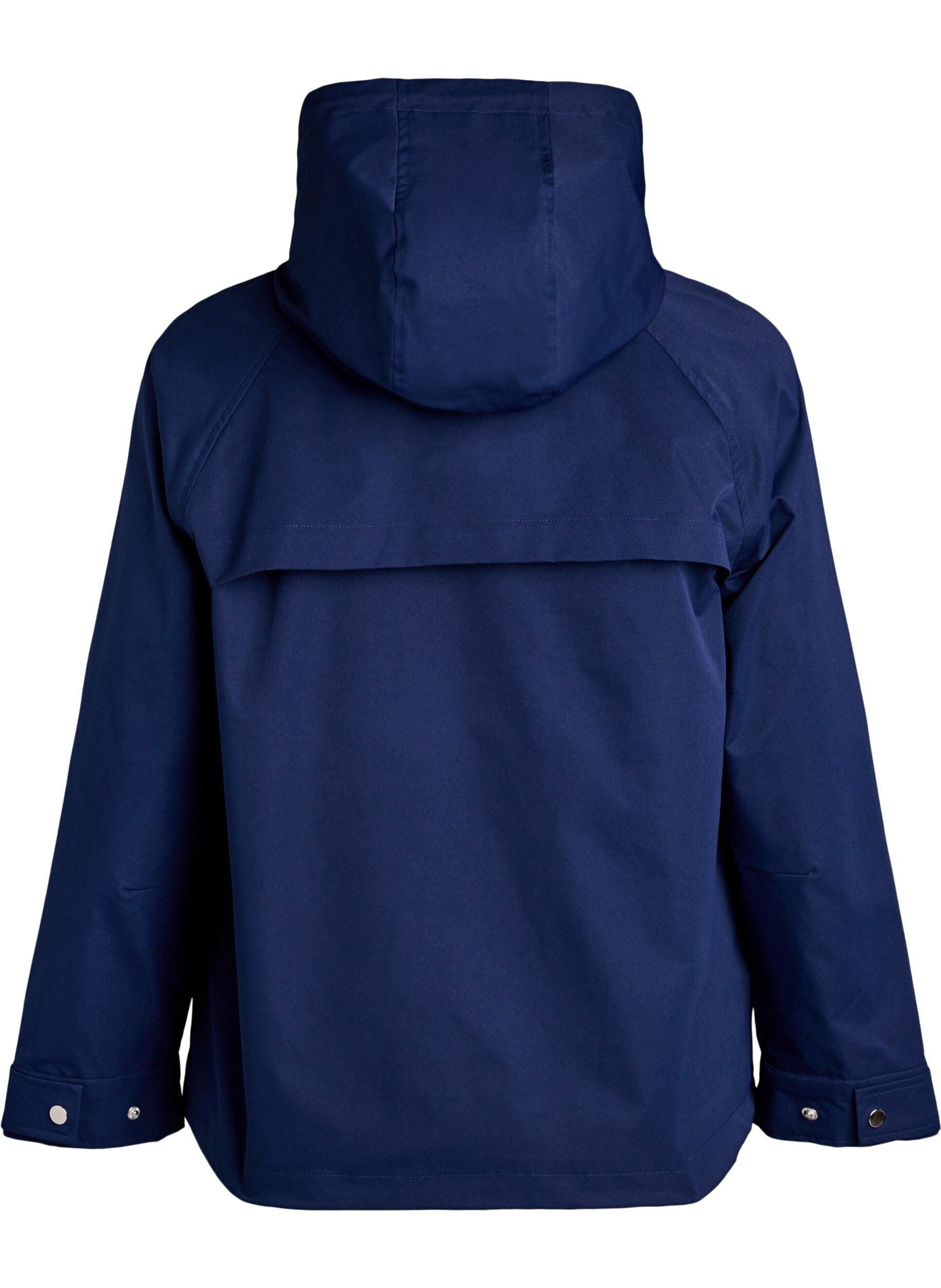 ZizziKurze Fr&uuml;hlingsjacke mit abnehmbarer Kapuze, Blau, Packshot image number 1