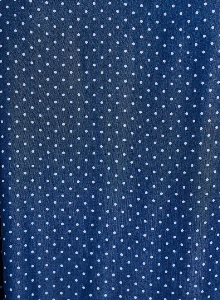 Knielanges Tr&auml;gerkleid aus TENCEL&trade; Lyocell in Denim-Optik, Blau, Packshot image number 2