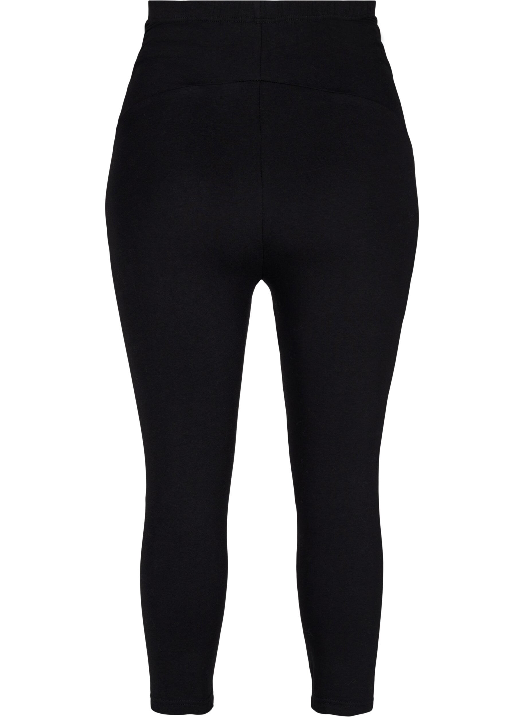 ZizziSchwangerschaftsleggings mit 3/4 L&auml;nge, Black, Packshot image number 1