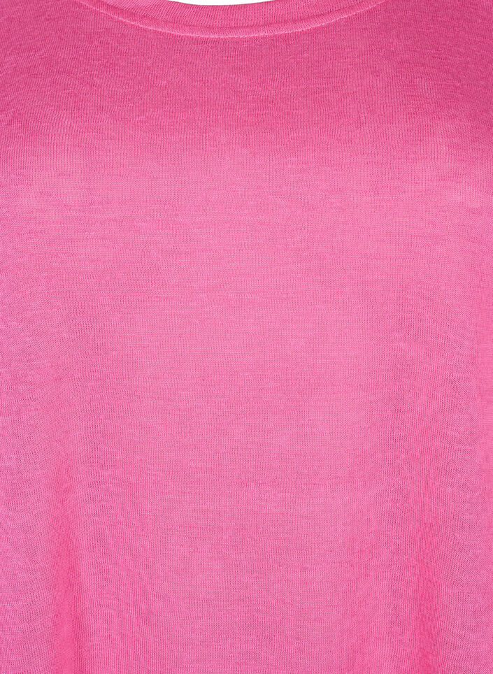 Bluse mit 3/4 Ärmel, Shocking Pink, Packshot image number 2