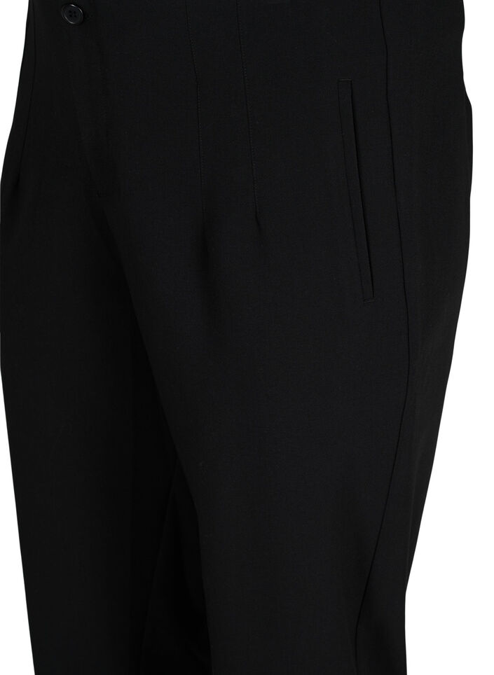 Klassische Hose mit hoher Taille, Schwarz, Packshot image number 2