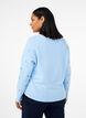 Strickjacke mit Schnürdetails und Stickerei, Cashmere Blue Comb, Model image number 1