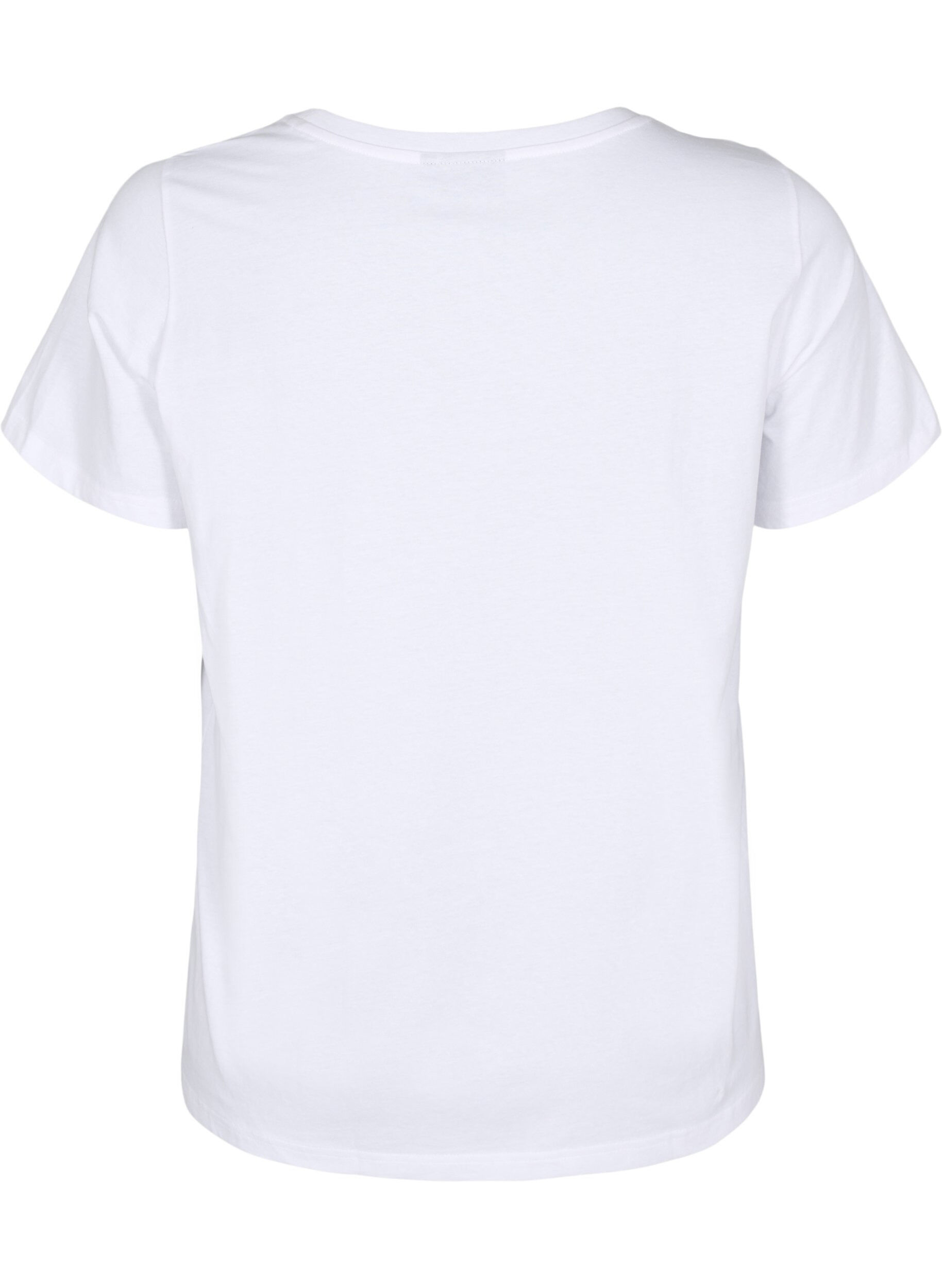 ZizziBaumwoll-T-Shirt mit Motiv, Bright W. w. Heart, Packshot image number 1