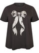 T-Shirt aus Baumwolle mit Frontprint, Grau, Packshot image number 0
