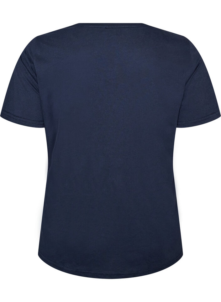 T-Shirt mit Motiv, Blau, Packshot image number 1