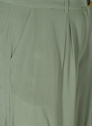 Lange Shorts aus Viskose, Agave Green, Packshot image number 2