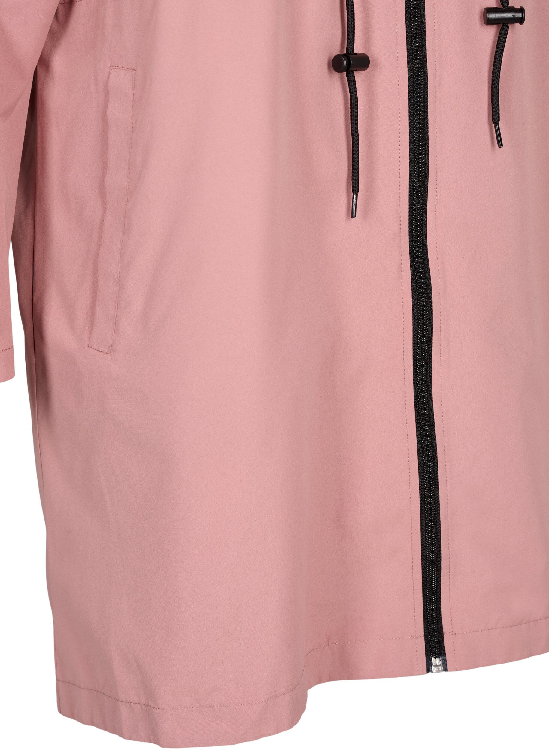ZizziFLASH - Wasserabweisender Parka mit Kapuze, Ash Rose, Packshot image number 3