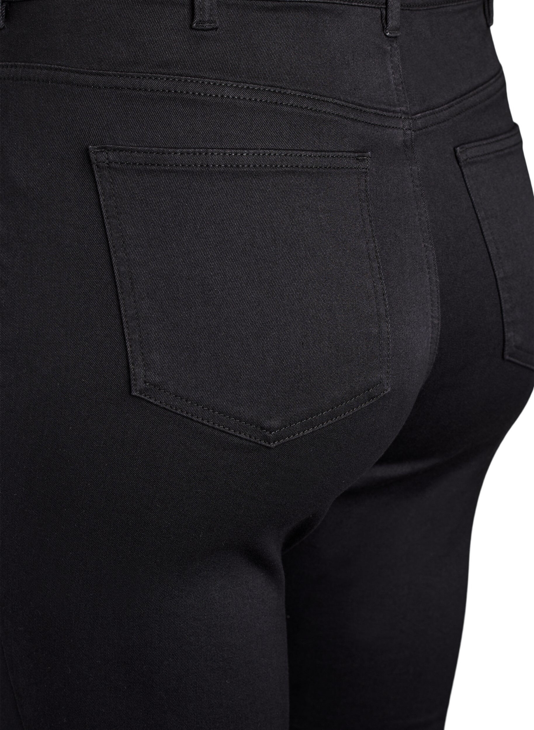 ZizziHoch taillierte super Slim Amy Jeans, Schwarz, Packshot image number 3