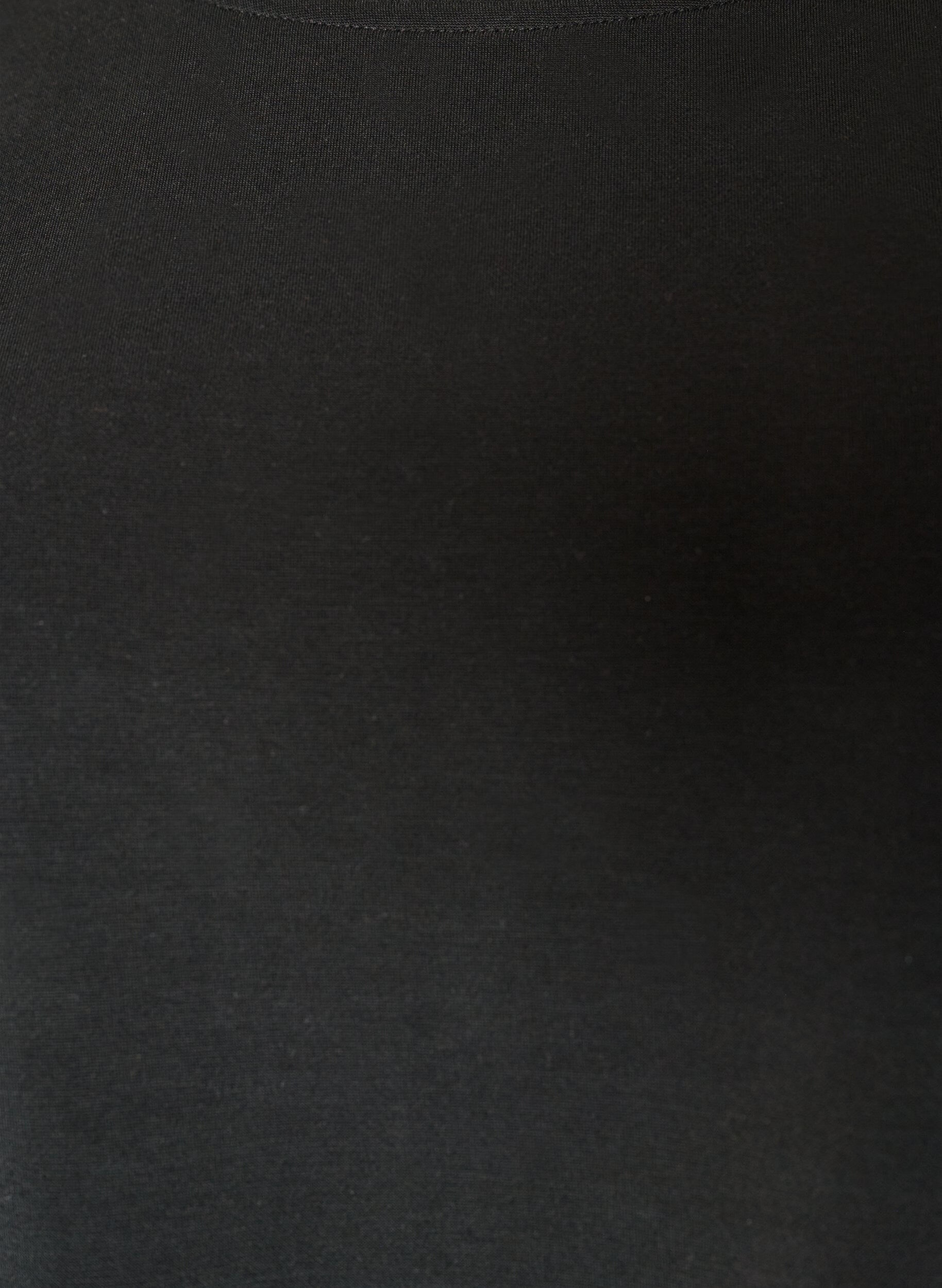 ZizziBluse mit Mesh-&Auml;rmeln und Spitzenbesatz, Schwarz, Packshot image number 2