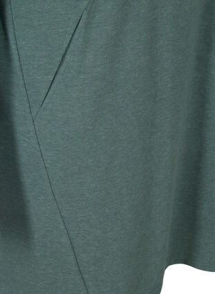 Sweatkleid mit 3/4-Ärmeln und Taschen, Balsam Green Mel, Packshot image number 3