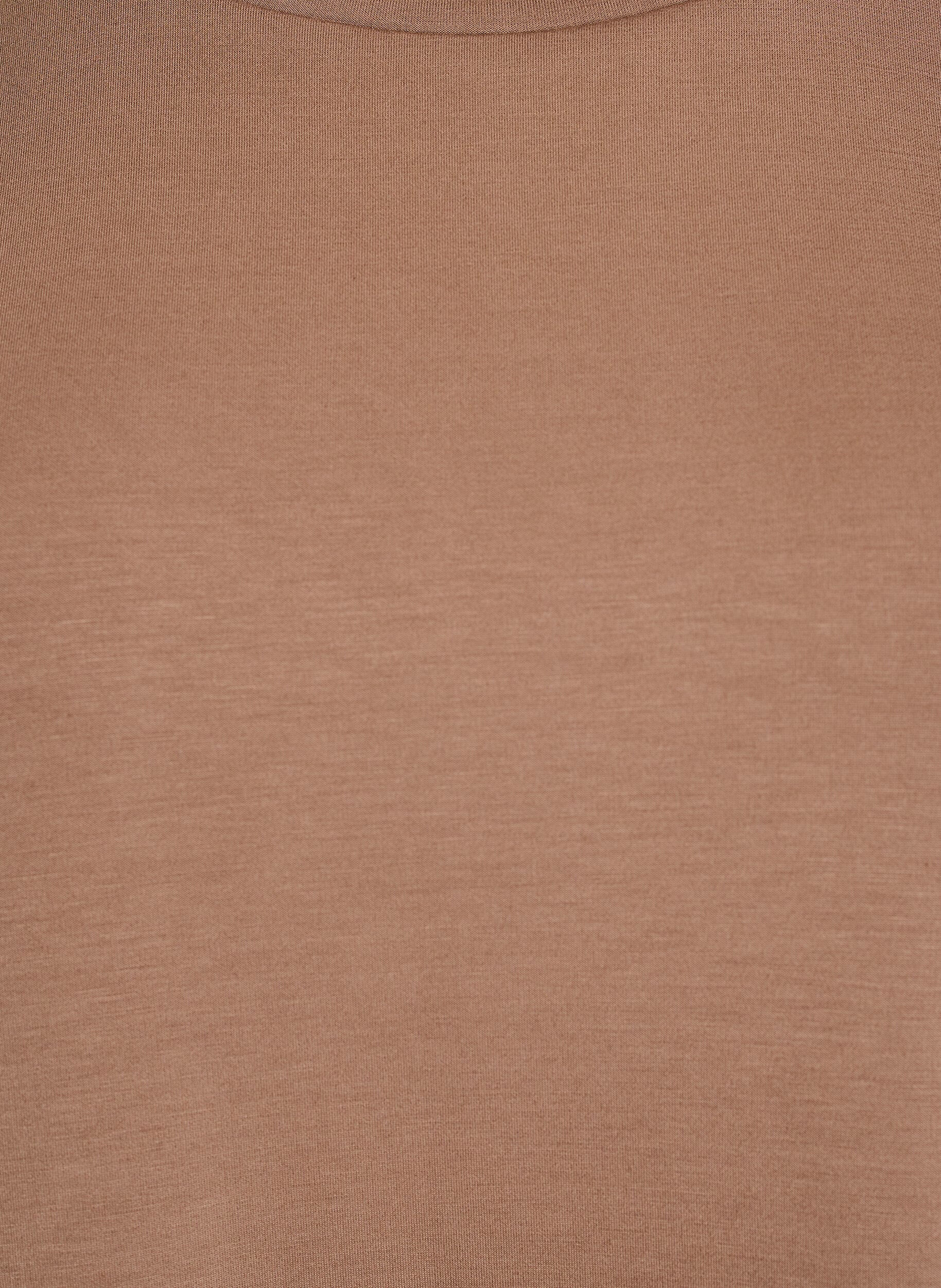 ZizziKurzes Loose-Fit T-Shirt aus Modal-Mix, Braun, Packshot image number 2