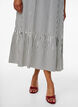 Sommerkleid mit Streifen und A-Linie, Schwarz, Model image number 2