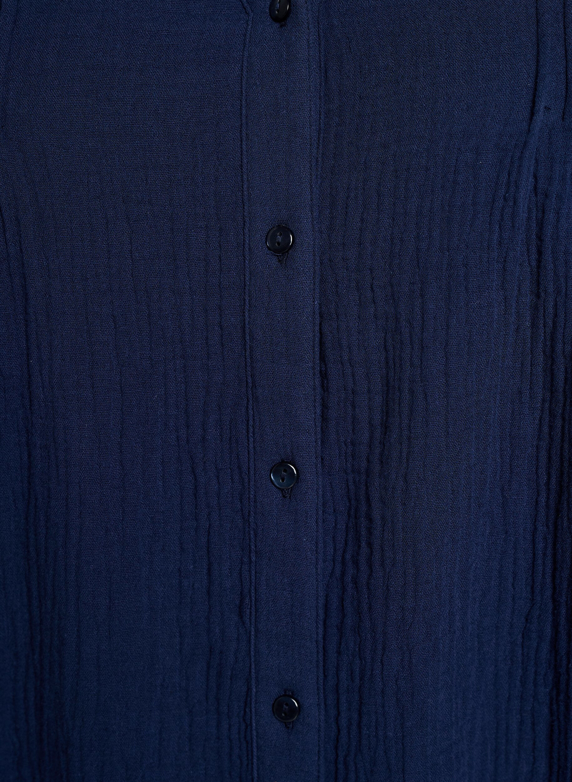 ZizziBluse aus Baumwoll-Musselin mit bestickten Details, Blau, Packshot image number 2