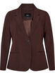Klassischer Blazer mit 1-Knopf-Verschluss, Braun, Packshot image number 0