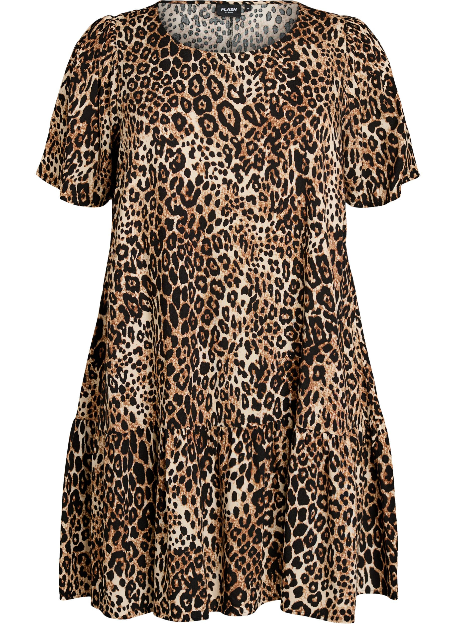 FLASH - Kleid aus Viskose mit Schnittlinie