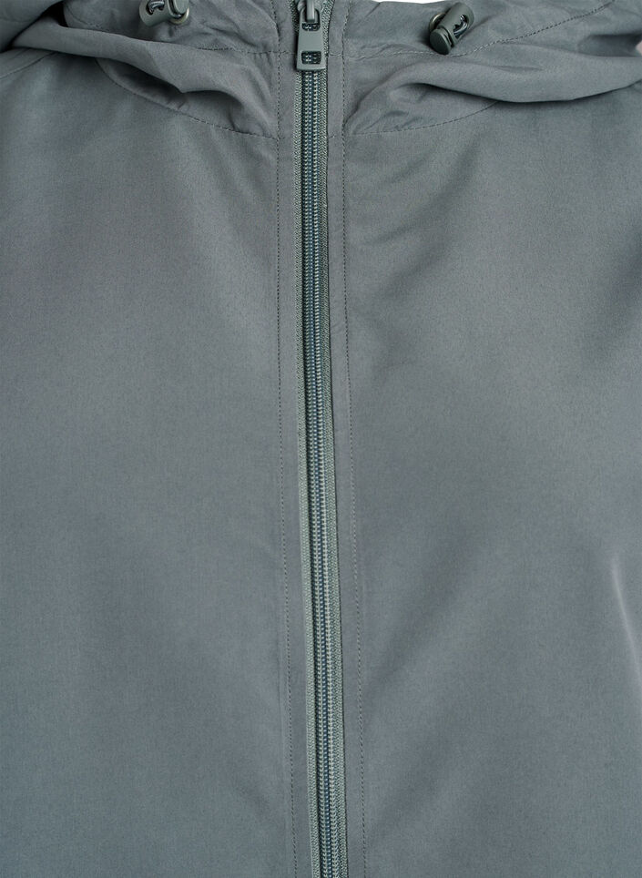 Leichte Jacke mit Kapuze und Rei&szlig;verschluss, Gr&uuml;n, Packshot image number 2