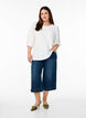 Bluse mit Struktur und 3/4-&Auml;rmeln, Wei&szlig;, Model image number 1
