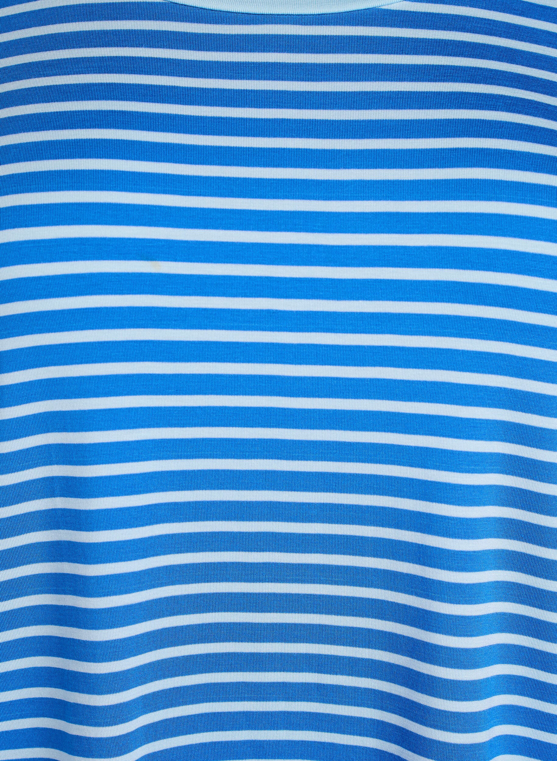 ZizziGestreiftes T-Shirt aus TENCEL&trade; Lyocell, Blau, Packshot image number 2