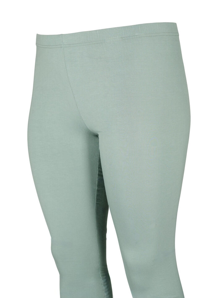 Basic-Leggings aus Viskose, Grün, Packshot image number 3