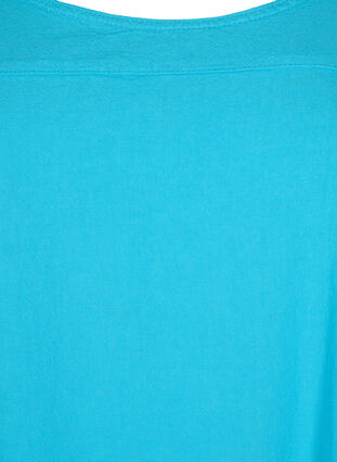Kurzarm Kleid aus Baumwolle, Blue Atoll, Packshot image number 2