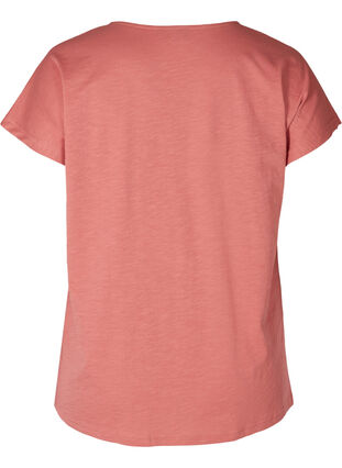 T-Shirt aus Baumwolle mit Printdetails, Canyon Rose LEAF, Packshot image number 1