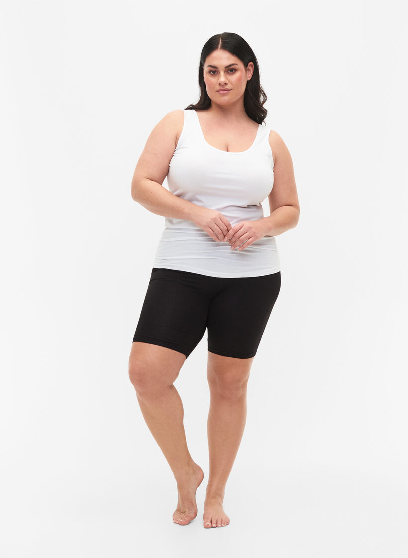 2er-Pack Radlershorts aus Viskose, Schwarz, Model image number 1