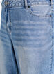 Jeans mit weitem Bein und Ziernähten, Blau, Packshot image number 2