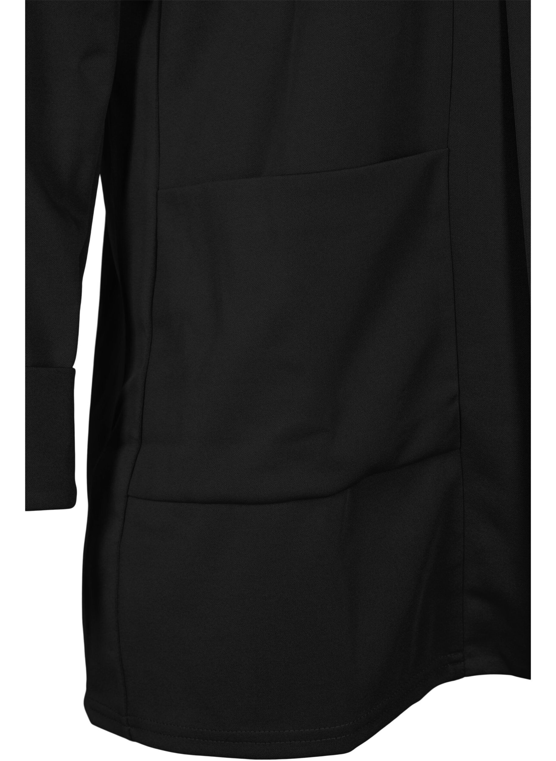 ZizziOffenstehender Blazer mit 3/4-&Auml;rmeln, Black, Packshot image number 2