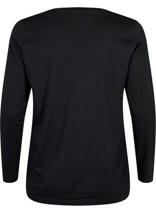 Nachthemd aus Baumwolle mit Text-Aufdruck, Black W. Be, Packshot image number 1