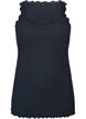 Top mit Spitzensaum, Blau, Packshot image number 0