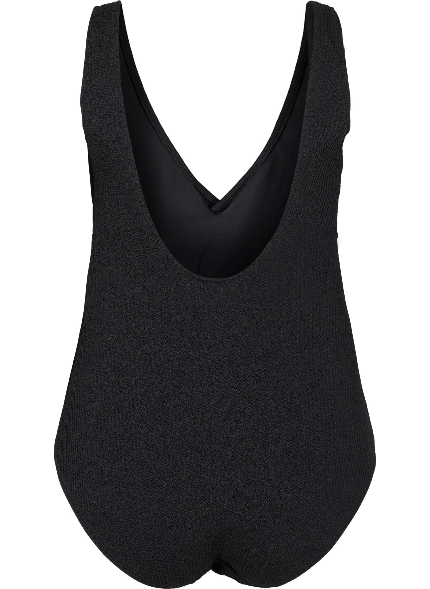 ZizziBadeanzug mit Wickeloptik, Black, Packshot image number 1