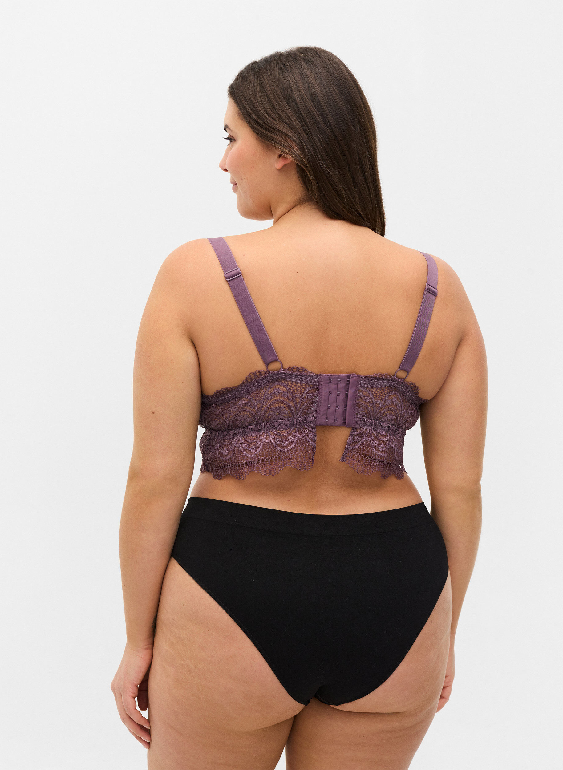 Zizzi2er Pack Tai Slips mit regul&auml;rer Taille, Black, Model image number 1