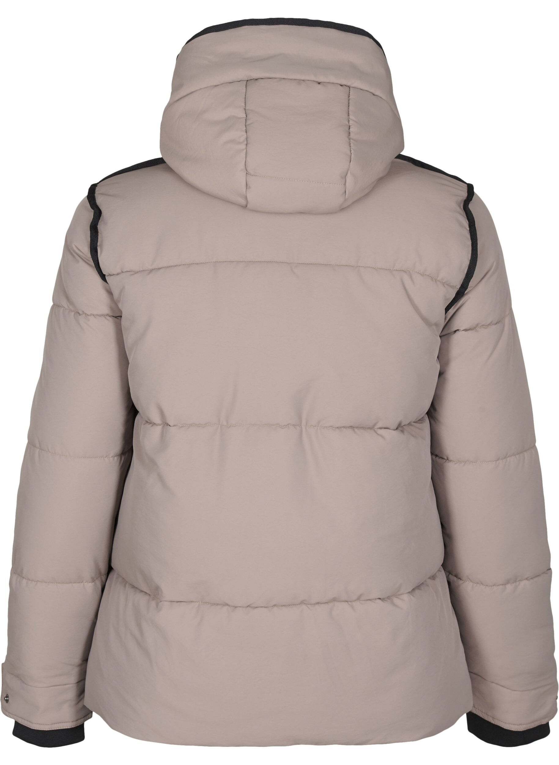 ZizziKurze Steppjacke mit Kontrastdetails, Beige, Packshot image number 1